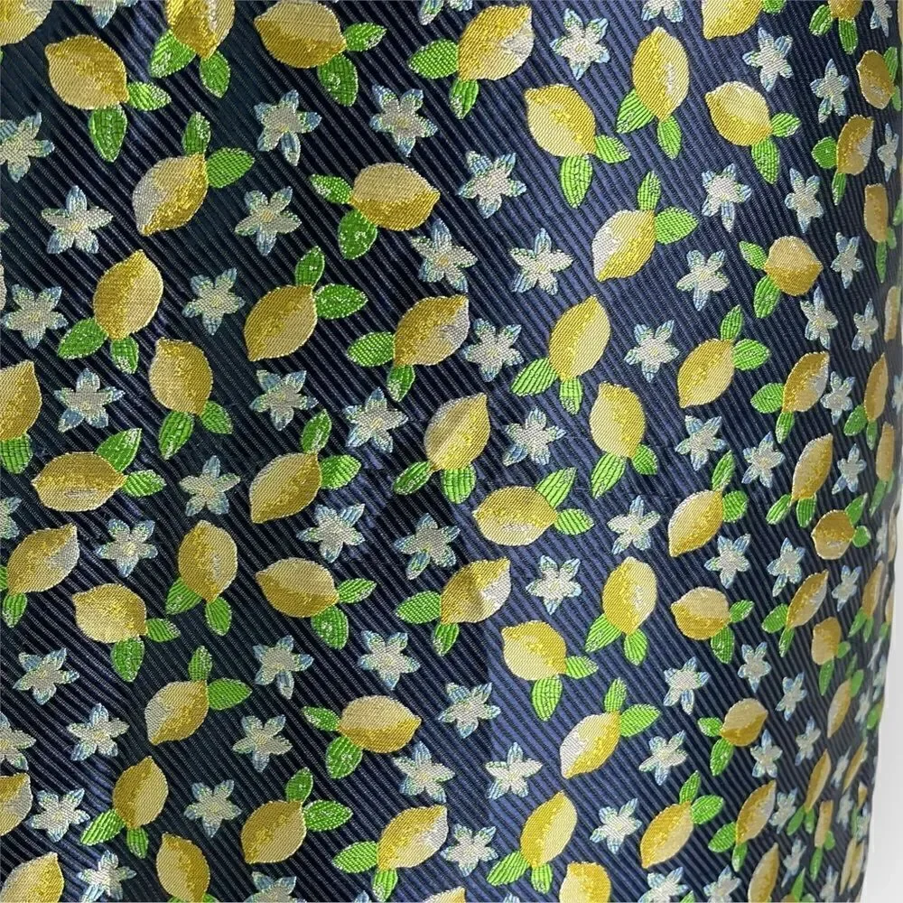 J.Crew V-Neck Sheath Dress in Lemon Jacquard 8 Tall